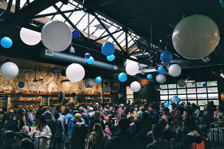 Archival Hopscotch day-party scene at Whiskey Kitchen