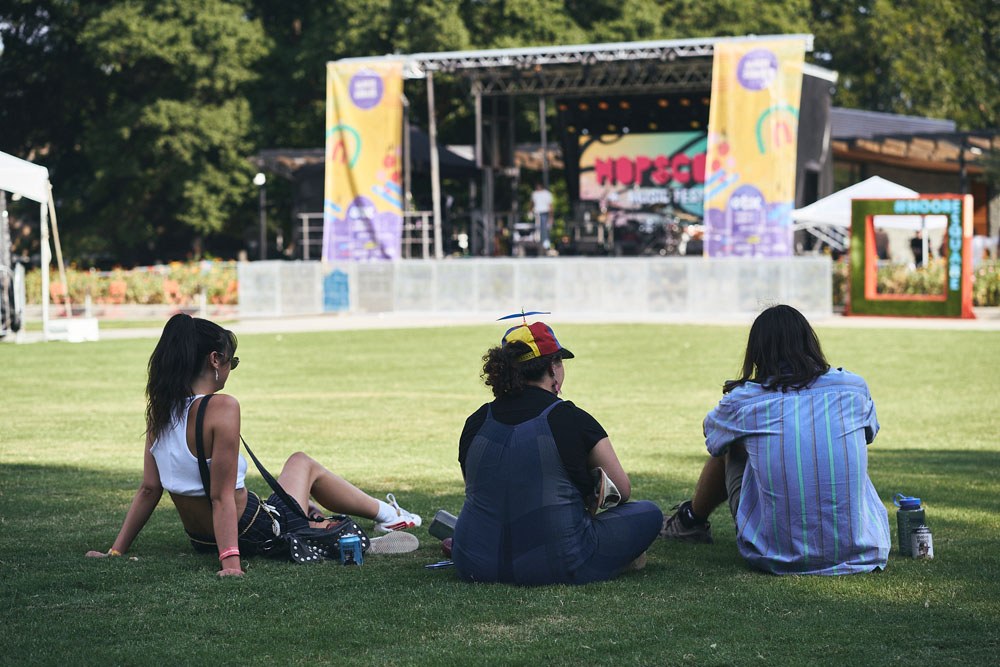 Archival live performance at Moore Square during Hopscotch